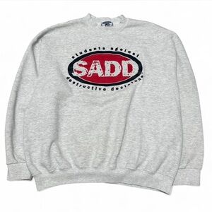 Vintage Lee Gray and Red Crewneck Sweater